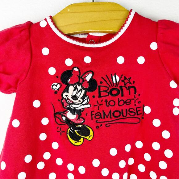 Disney Parks Minnie Mouse Dress One Piece Size 12 Months - Picture 10 of 11